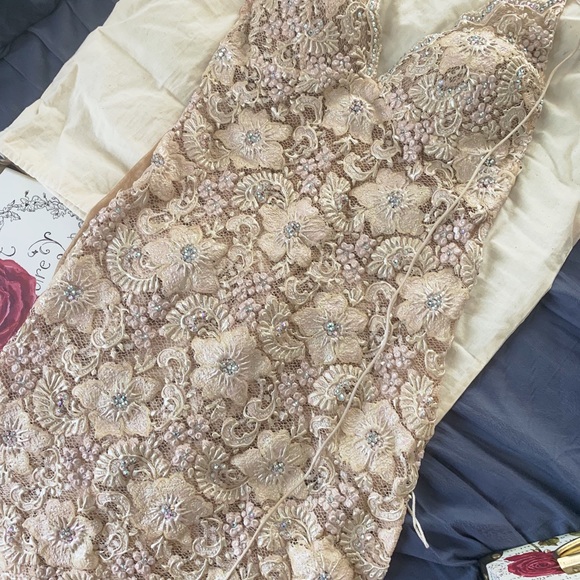 Swarovski Crystal gown by Camille Flawless. - Picture 2 of 5